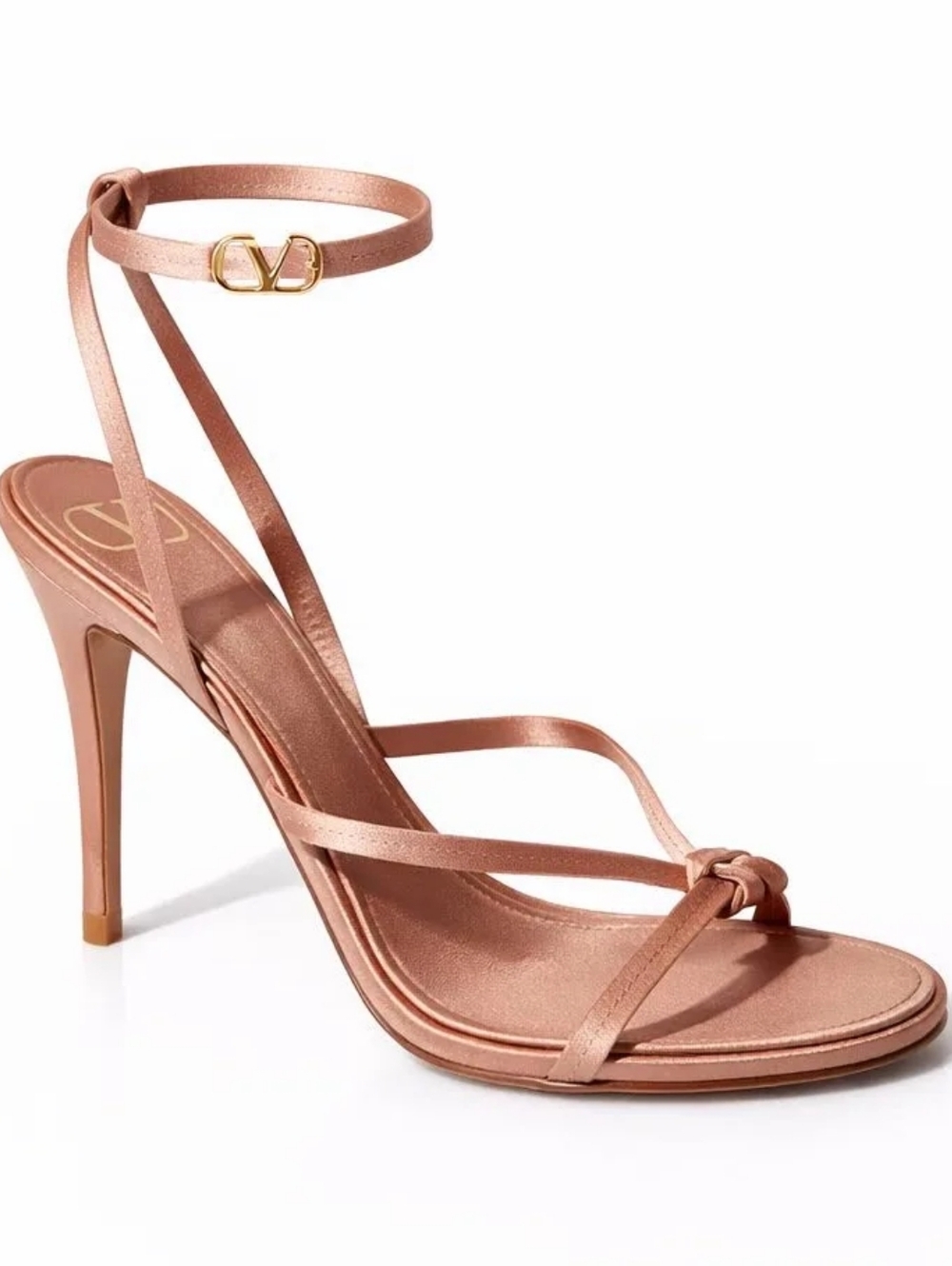 Valentino Garavani Satin Sandals in Pink